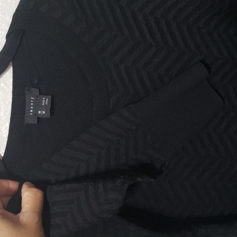 Theory Virtee P Evian Stretch Patterned Sweater D… - image 5